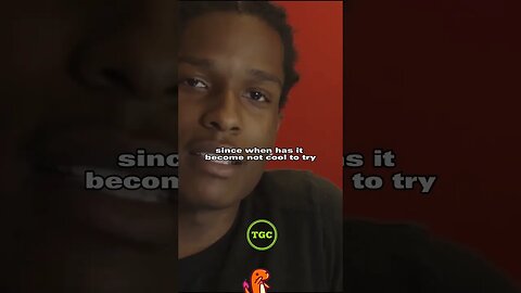 💪Strong Statement from #asaprocky 😎 #motivation #rapper #fy #fyp #inspiration #shorts #interview
