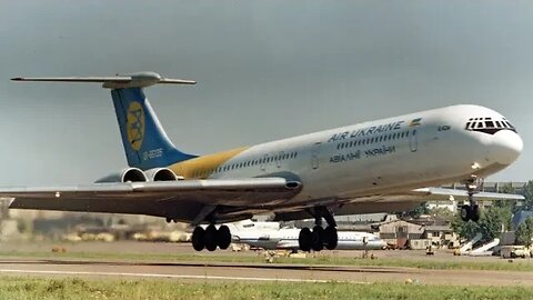 Imagens raras de um Ilyushin Il-62M (UR-86135) da companhia aérea estatal "Air Ukraine"