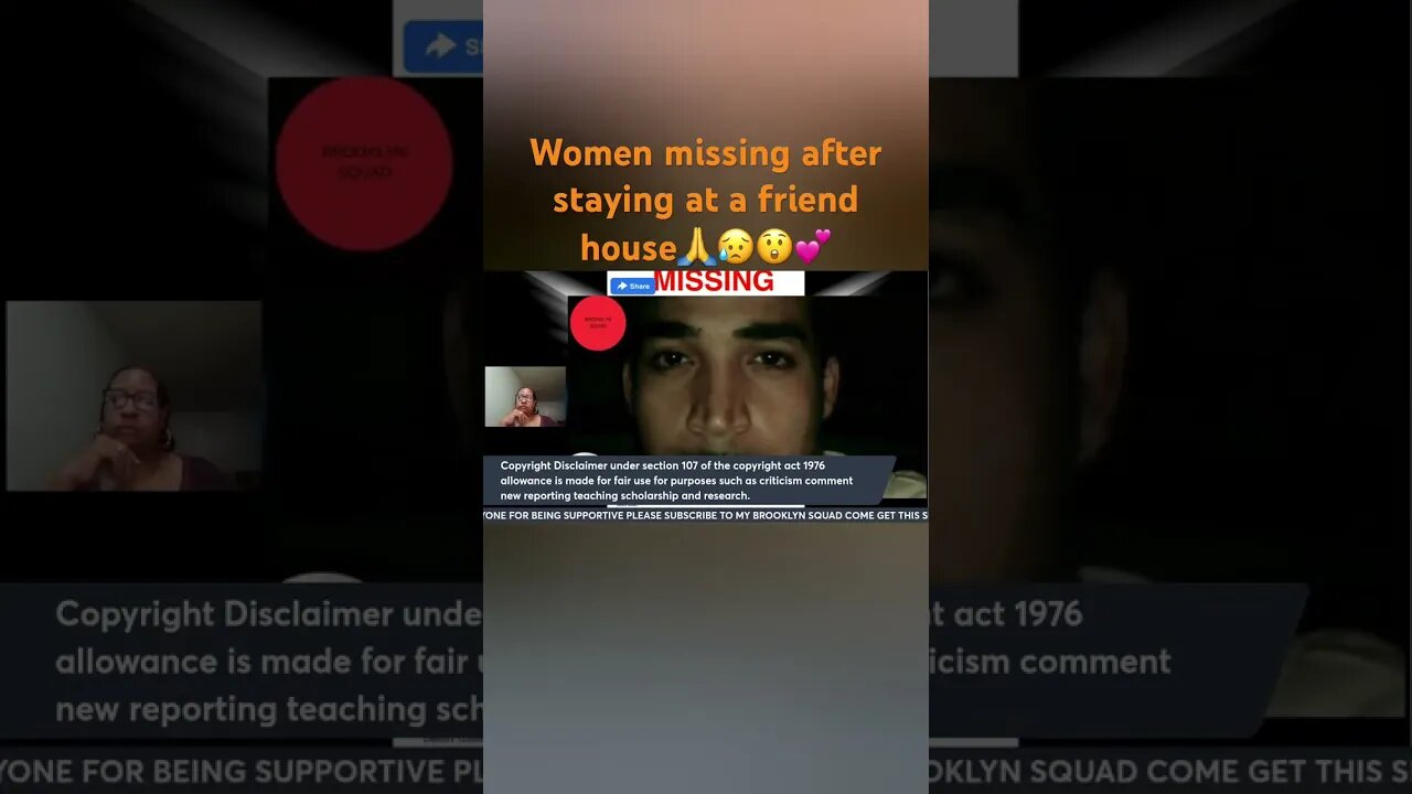 Women missing after staying at friends house #brooklynsquad #truecrime #crimetime #justice#killerš„