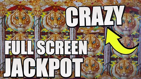 WOW! THAT IS NUTS! FULL SCREEN JACKPOT ON MIGHTY CASH SLOT MACHINE