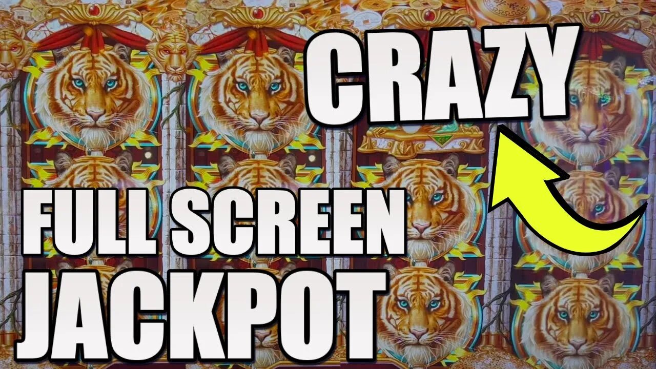 WOW! THAT IS NUTS! FULL SCREEN JACKPOT ON MIGHTY CASH SLOT MACHINE