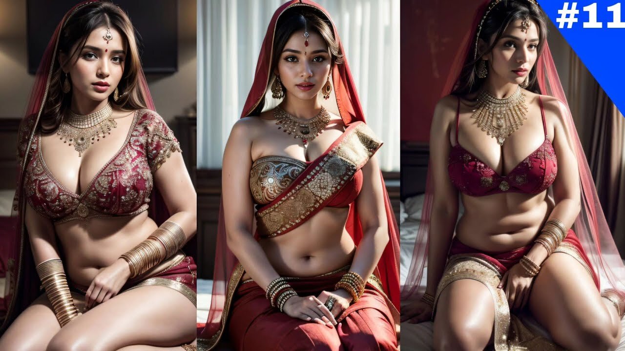 4K AI Indian Gorgeous Girl Lookbook | AI Art | #ai #princess #aiart #lookbook