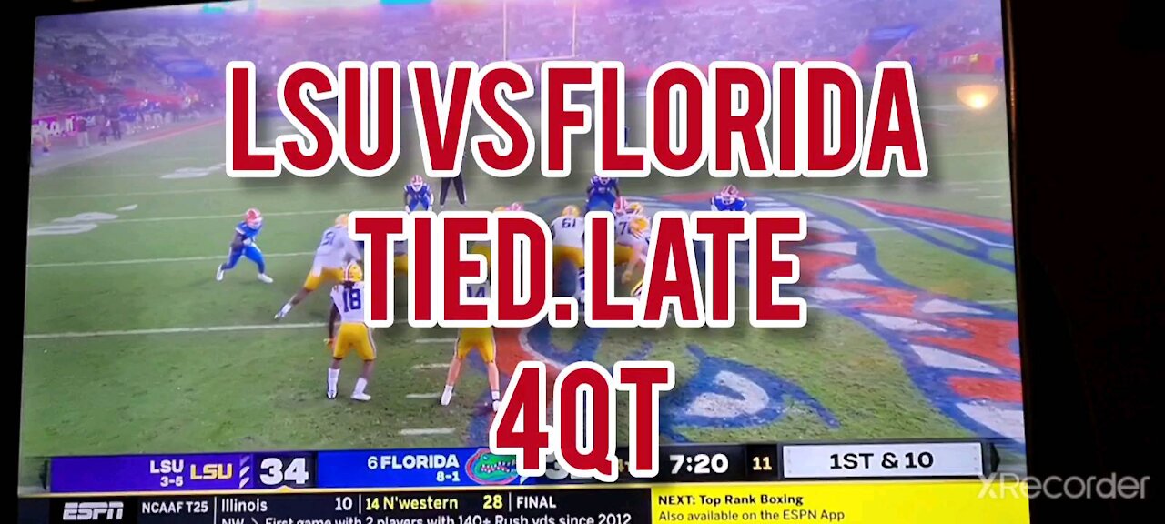 LSU VS FLORIDA TIED LATE 4QT