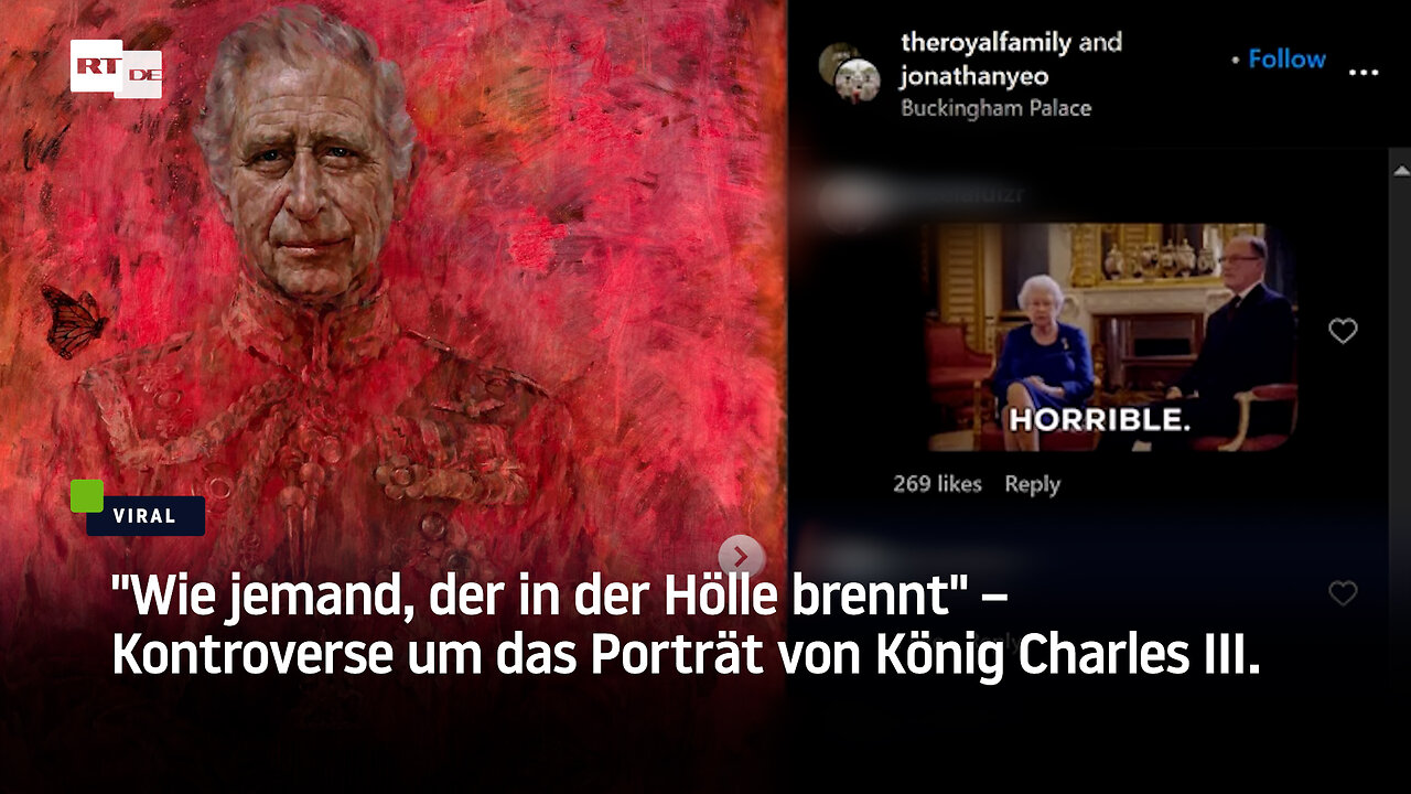 "Wie jemand, der in der Hölle brennt" – Kontroverse um das Porträt von König Charles III.