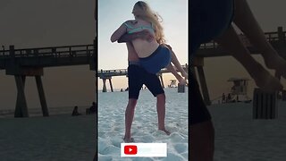 Beach Acro #shorts #beach #countrydance #swingdance #acrodance
