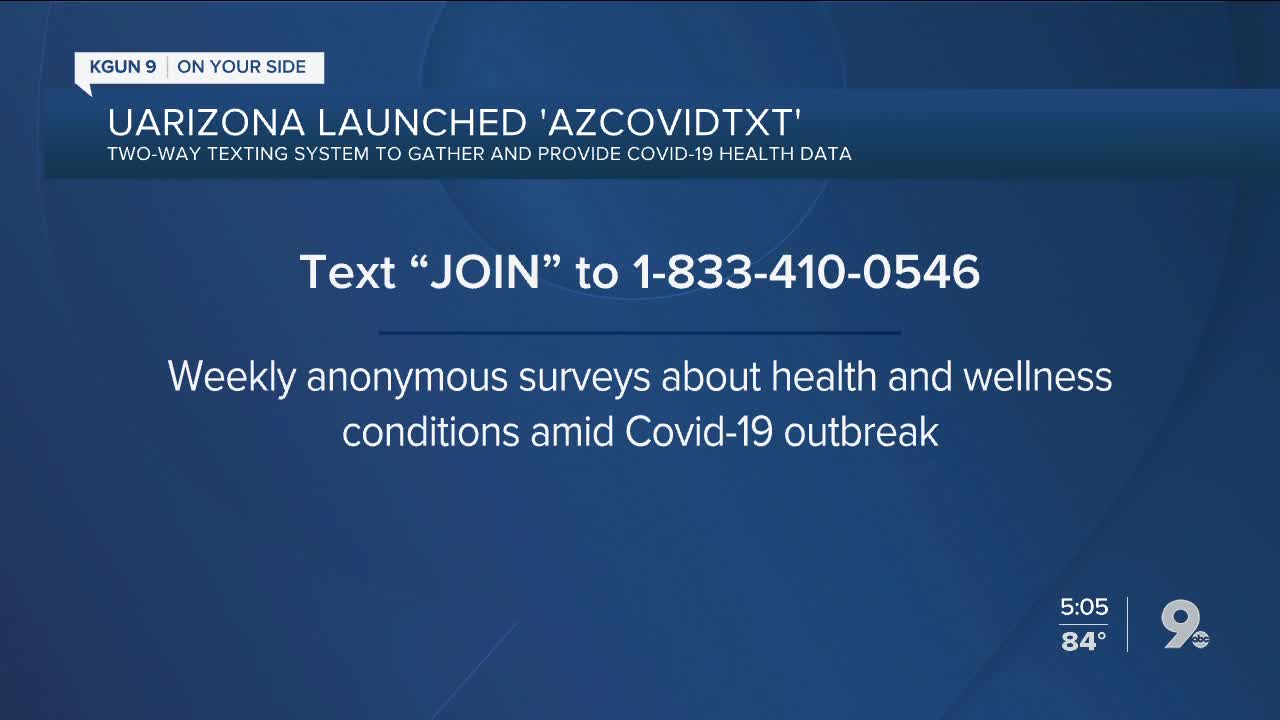 UArizona launches two-way texting system to gather, provide COVID-19 data