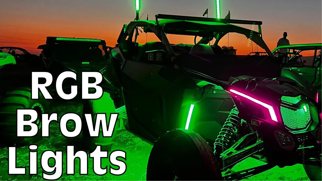 RGBW Can Am X3 Brow Light Install WITH TURN SIGNALS!