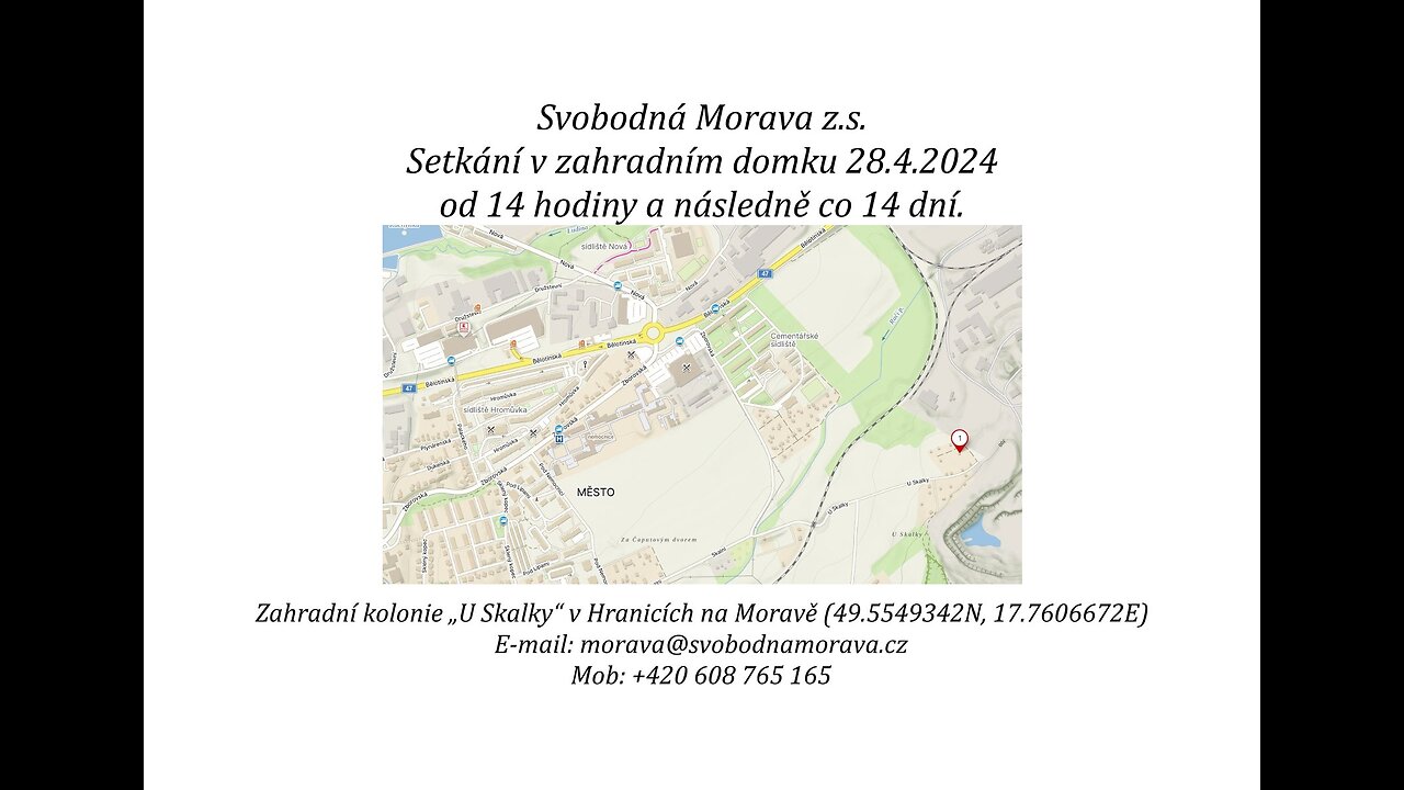 Svobodná Morava - Setkání v zahradním domku 28.4.2024, 1. díl