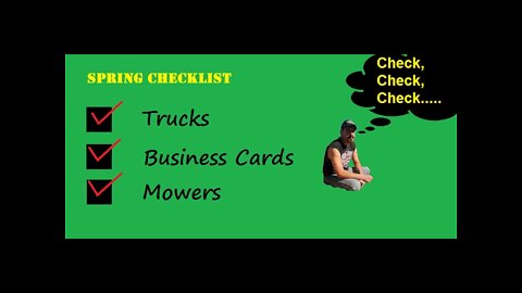 Spring checklist