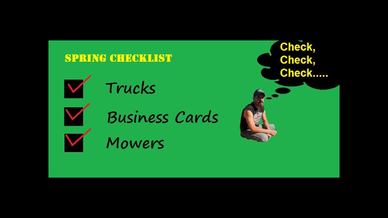 Spring checklist