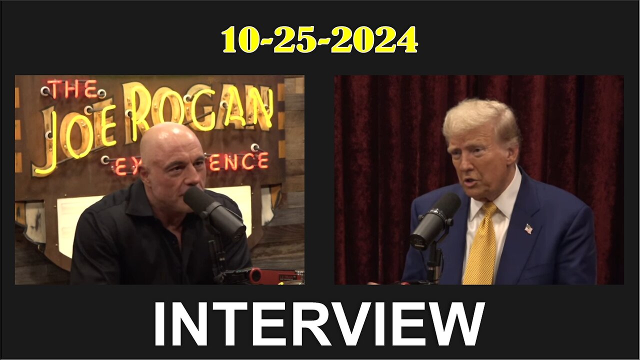 Joe Rogan Experience INTERVIEW Donald Trump ! - 10/25/24