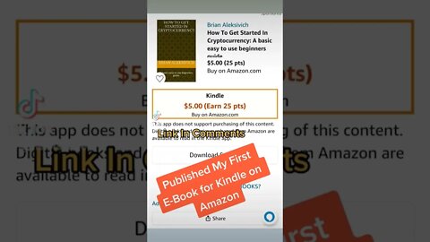 First #Kindle #ebook on #Amazon Great #stockingstuffers #crypto https://www.tiktok.com/t/ZTR4v3gcJ/