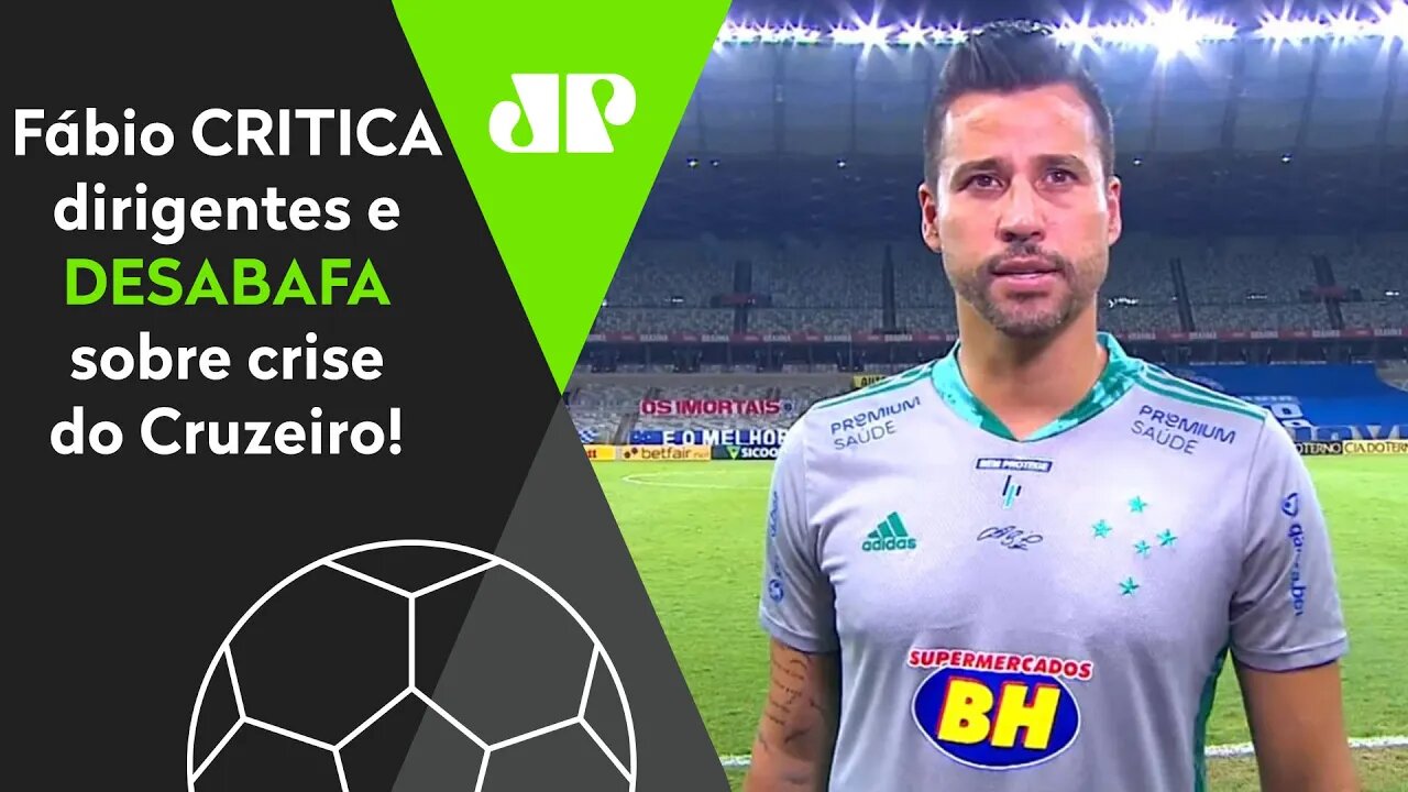 CORAJOSO! Fábio faz um DESABAFO FO** sobre a CRISE do Cruzeiro!