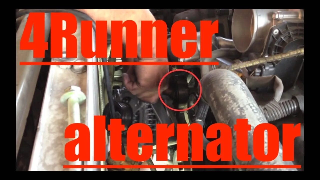 ALTERNATOR Replacement TEST Toyota 4Runner V8 √ Fix it Angel