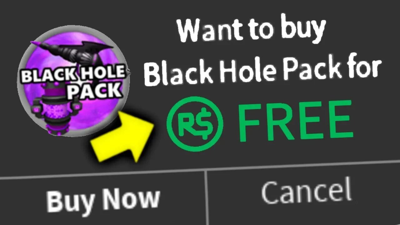 I Tried Getting A FREE Destruction Simulator Black Hole Pack (Roblox)