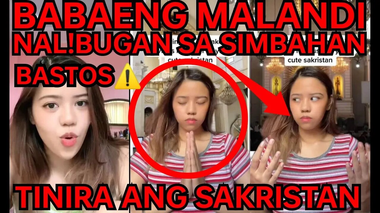 NAL!BUGAN SA SIMBAHAN! MALANDING BABAE TINEERA ANG SAKRISTAN NA LALAKE - LANDI TIPS "EBA AT ADAN"