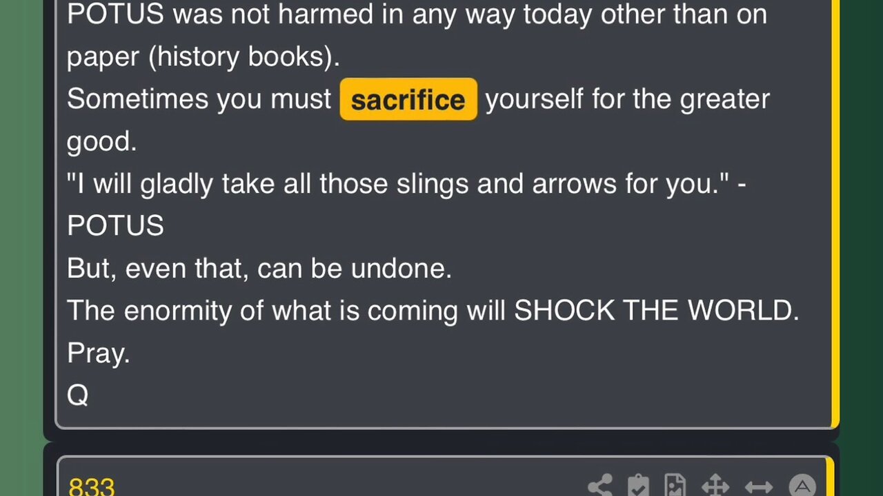 Q Word: Sacrifice