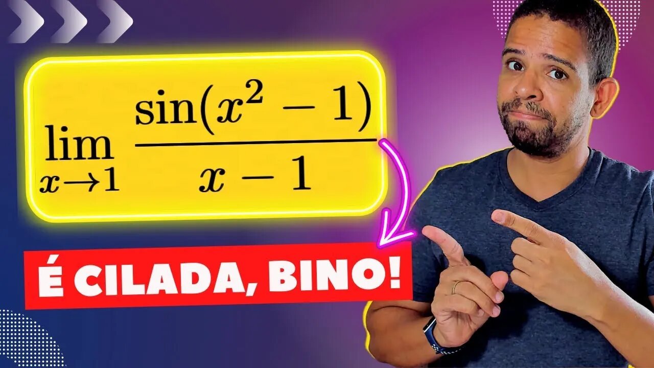 (É CILADA BINO) CÁLCULO DE LIMITE TRIGONOMÉTRICO | CALCULO | @Professor Theago