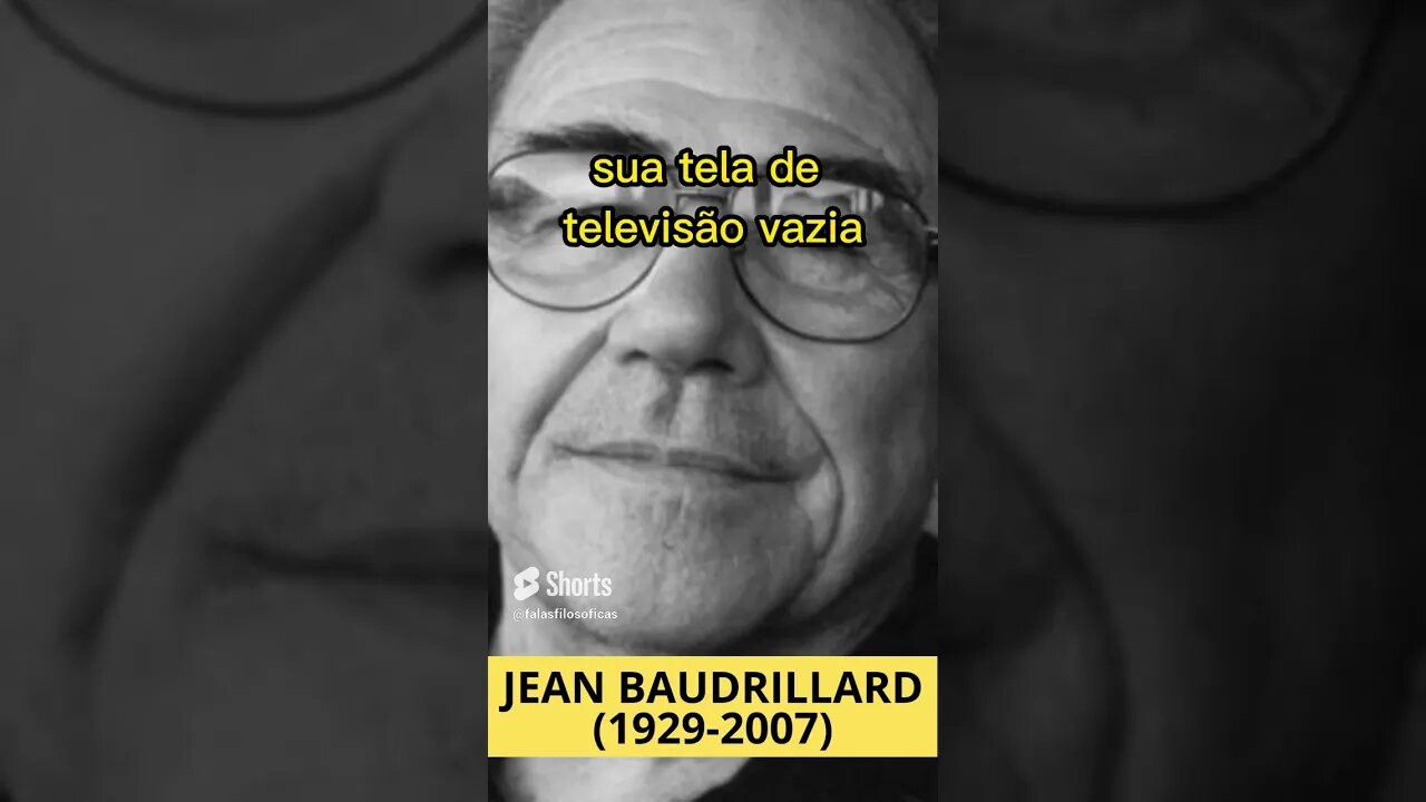 O HOMEM SENTADO (JEAN BAUDRILLARD)