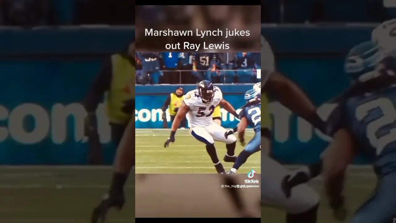 Marshawn Lynch broke Ray Lewis's ankles