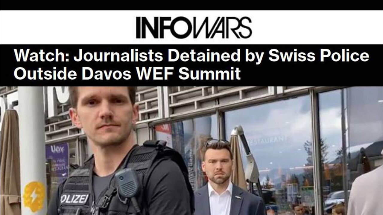 VIDEO: WEF Police Surround Jack Posobiec at World Govt. Summit