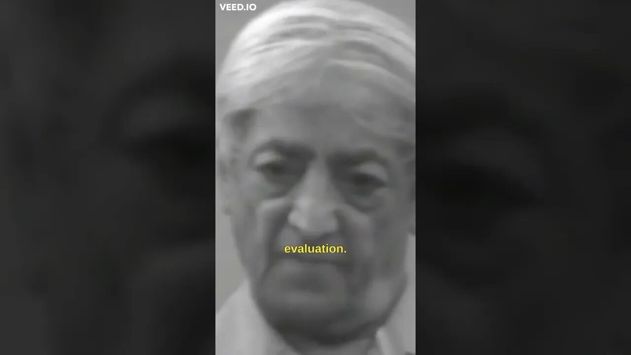 Look Without Reason or Judgment [Krishnamurti] #short