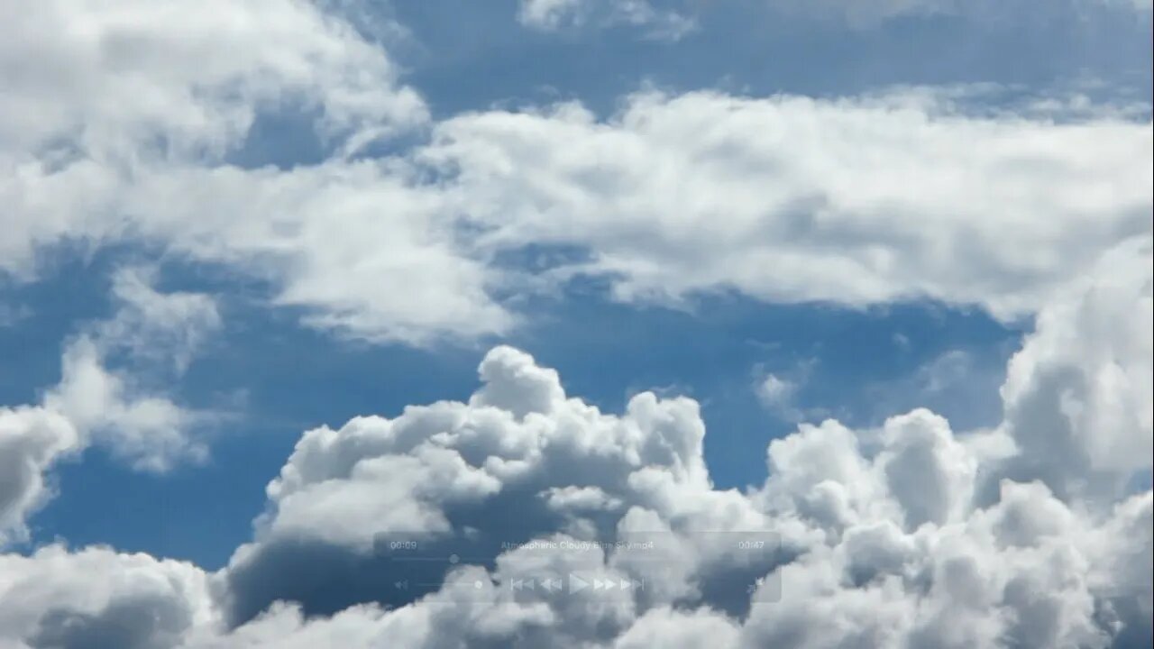 Atmospheric Cloudy Blue Sky