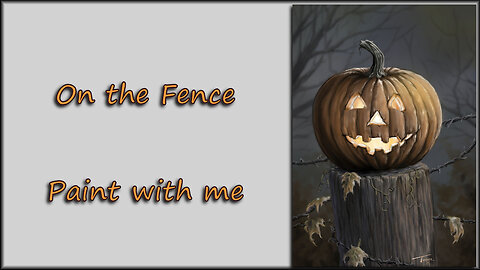 On the Fence - An autumn treat brought to you by Virtually Art