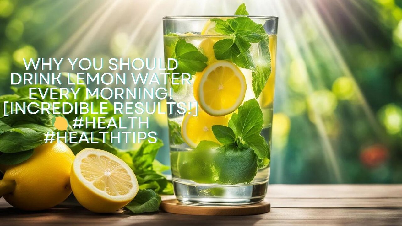 Why You Should Drink Lemon Water Every Morning! Incredible Results!🍋 #health #healthtips