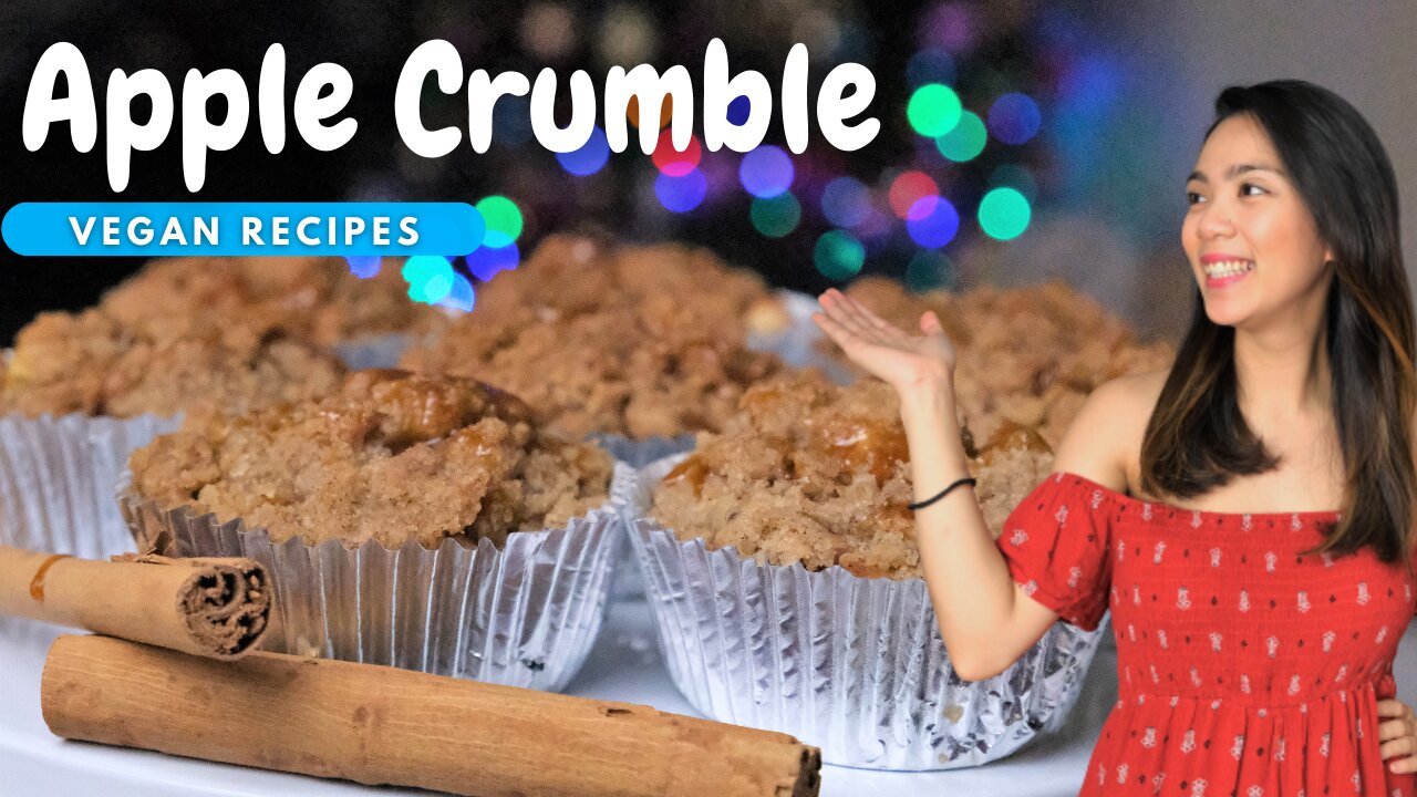 Vegan Apple Crumble Muffins