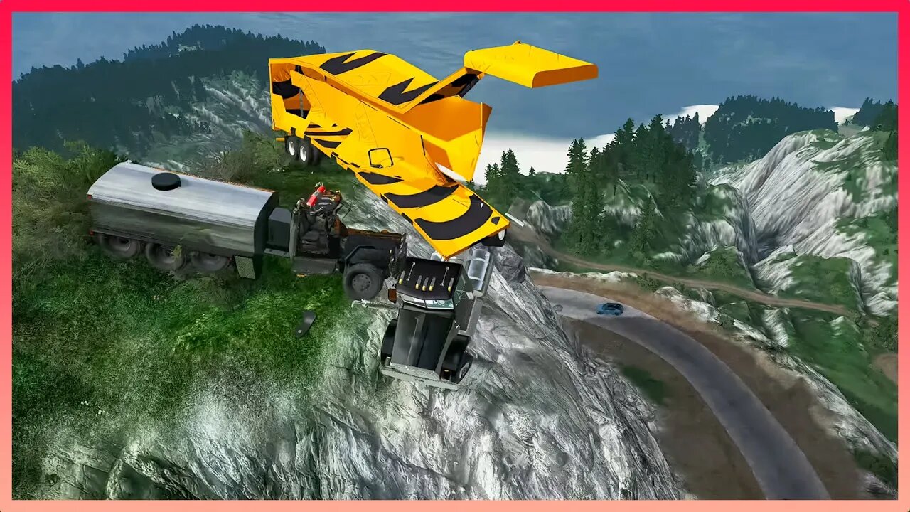 TruckFails | Cliff Drops #01 | BeamNG.Drive |TrucksFails