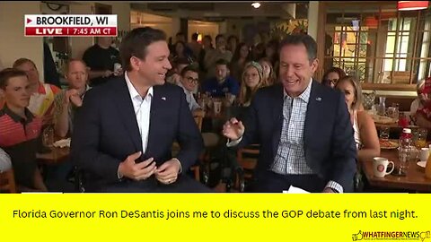 Florida Governor Ron DeSantis joins me to discuss the GOP debate from last night.