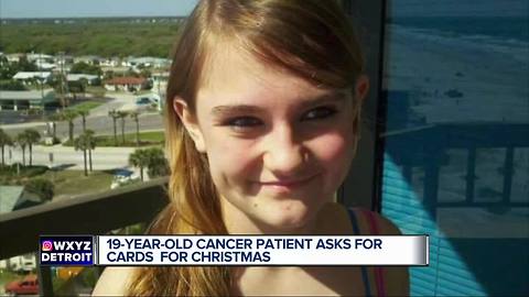 19-year-old cancer patient asks for cards for Christmas