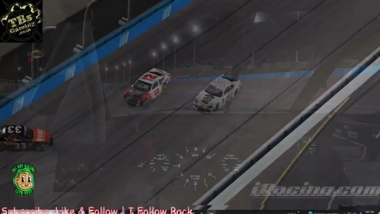 Intentional Hit at finish line #iracing