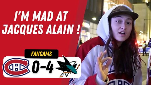 I'M MAD AT JACQUES ALAIN (JAKE ALLEN) !| MTL 0-4 SJS | FANCAM