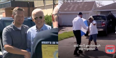 WATCH: Biden Doesn't Wear Covid Mask Around White People, But Wears Mask Around Black People