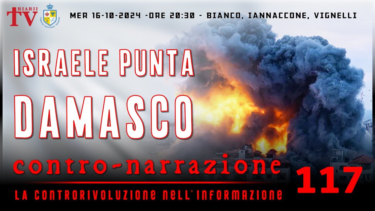 CONTRO-NARRAZIONE NR.117 - LA CONTRORIVOLUZIONE NELL’INFORMAZIONE. BIANCO, IANNACCONE, VIGNELLI