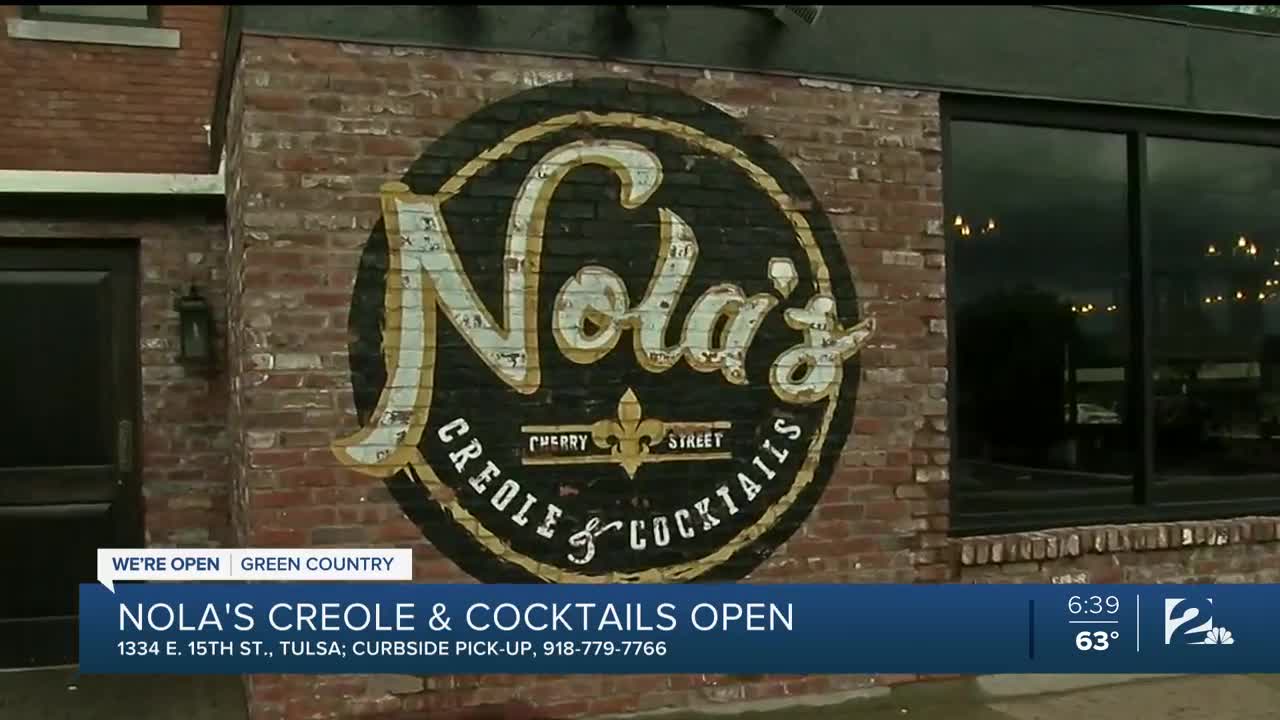 We're Open Green Country: Nola's Creole and Cocktails Serving Curbside Orders with Fewer Staff