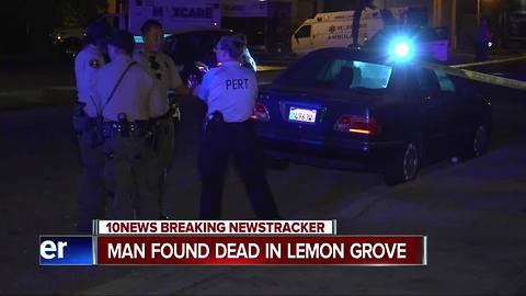 Man's death in Lemon Grove under investigation