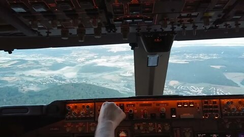 Landing at the Luxembourg Airport