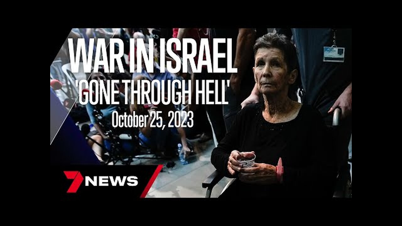 Elderly Israeli hostage freed by Hamas speaks publicly on her terrifying ordeal _ 7 News Australia