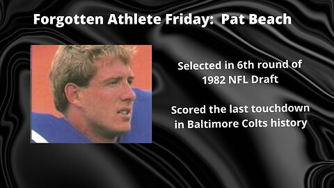 Forgotten Athlete Friday #138: Pat Beach