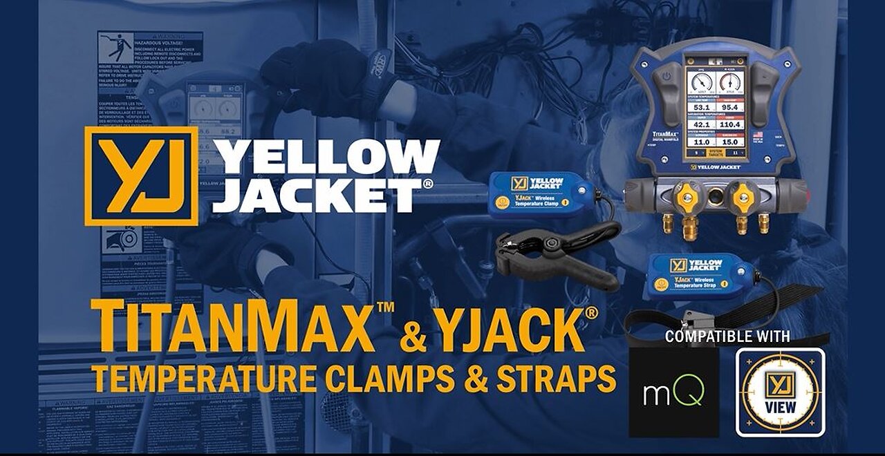 Using the YELLOWJACKET® TITANMAX™ Digital Manifold with the YELLOWJACKET® YJACK® Temperature Clamps