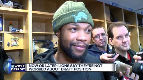 Lions vow they're not worried about draft position