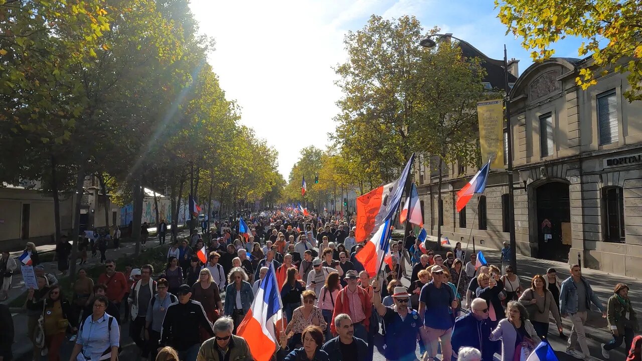 Rendez-vous de la Résistance, Place Denfert-Rochereau à Paris le 22 Octobre 2022 - Vidéo 3.