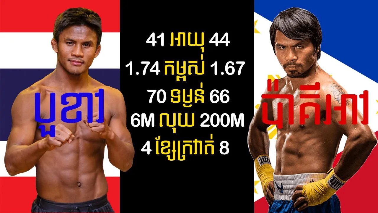 ប៉ាគីអាវ vs បួខាវ Pacquiao vs Buakaw