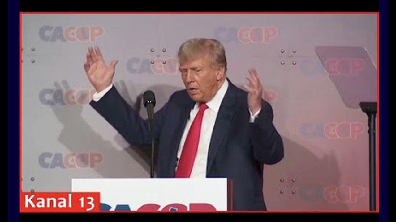 MOMENT: Trump mocks Biden at California GOP convention