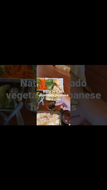 My healthy Japanese hand rolls meal / dinner today. Meal ideas #vegetarianvegan
