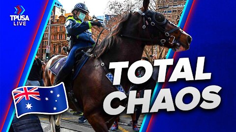 INSANE: Aussie Police CHARGE AFTER Protesters on Horses