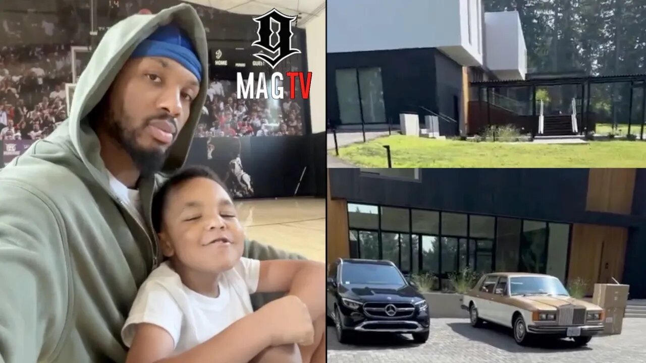 Damian Lillard's "Modern Mansion" Wit Indoor Basketball Court Episode Of IGTV Cribs! 🏡